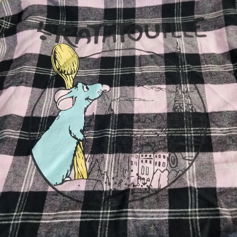 Ratatouille pink Plaid flannel shirt